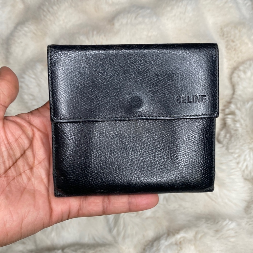 CELINE CALFSKIN COMPACT WALLET - Picture 8 of 13